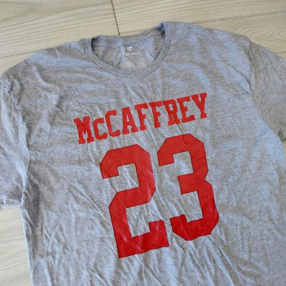 Christian McCaffrey 23 T Shirt Mens XL NFL Football NFL Fanatics San‎ Francisco